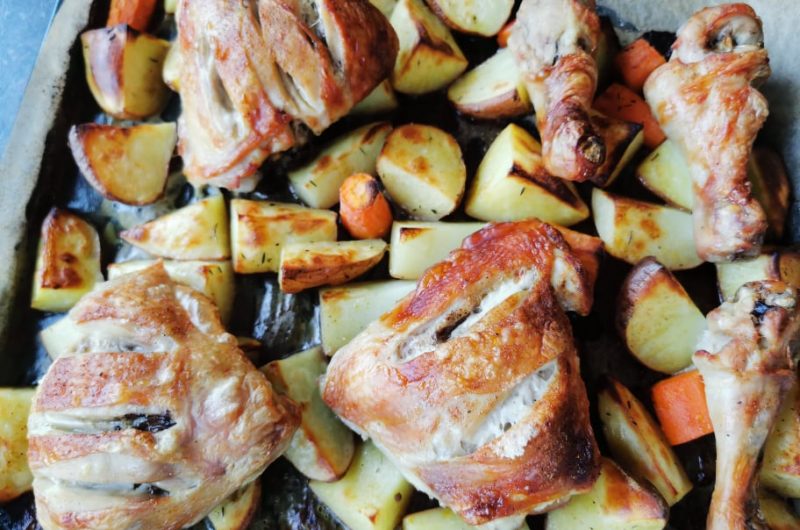 Potatoes and Chicken Easy Dinner Recipe