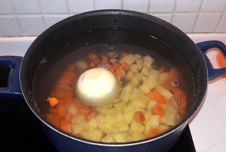 making soup from scratch